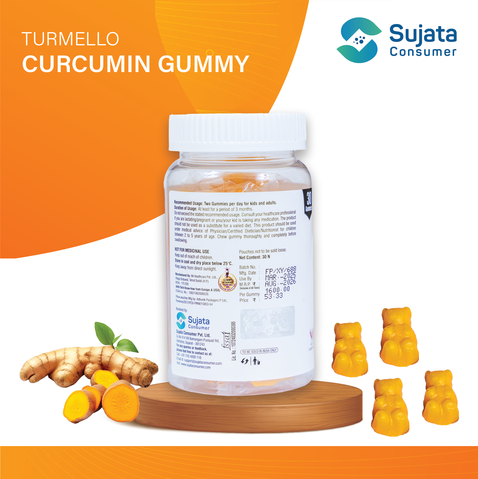 Turmello Curcumin Gummy